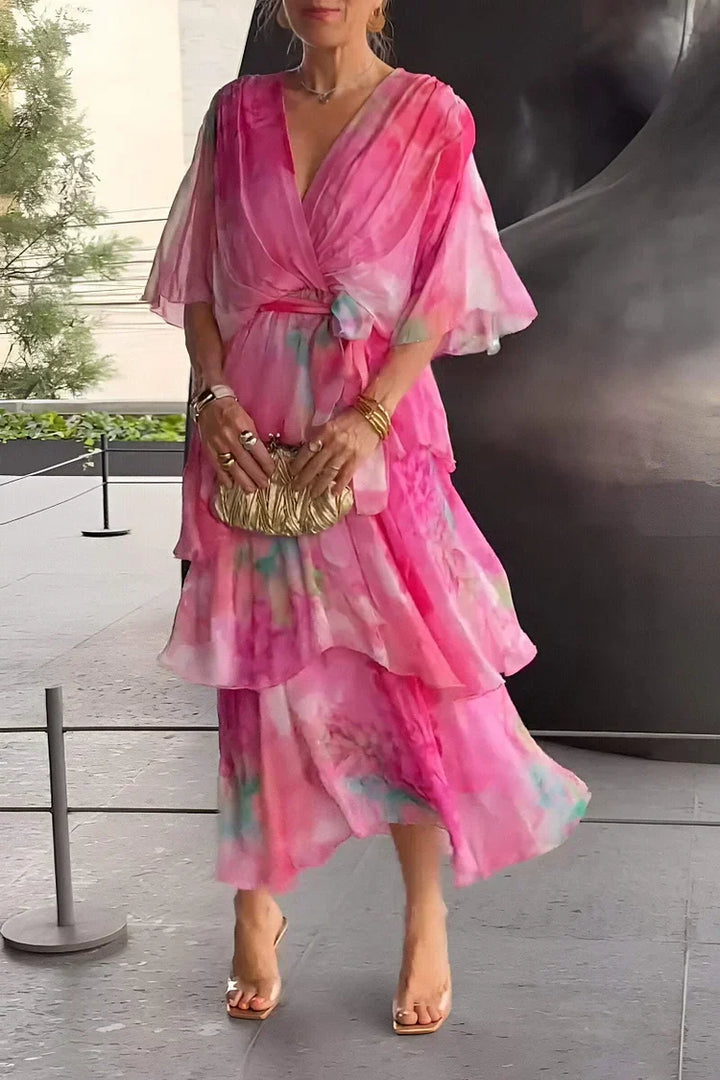 Cassia – Robe Élégante en Mousseline de Soie