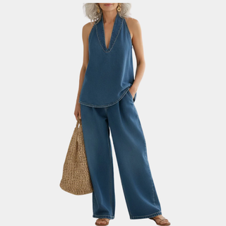 Ivy™ – L'ensemble deux pièces en denim délavé, léger et facile à porter du matin au soir