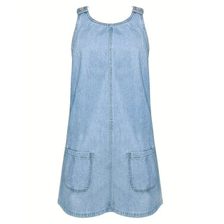 Saylor™ – La robe effet denim sans manches, légère et facile pour tous les jours