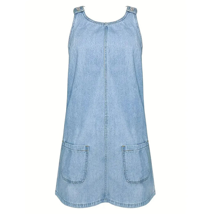 Saylor™ – La robe effet denim sans manches, légère et facile pour tous les jours