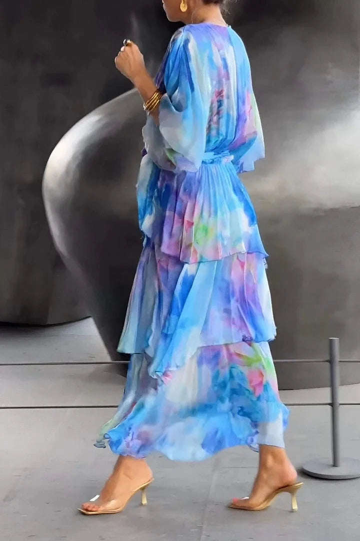 Cassia – Robe Élégante en Mousseline de Soie