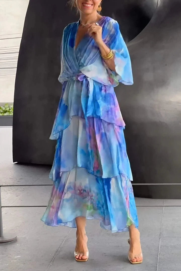 Cassia – Robe Élégante en Mousseline de Soie