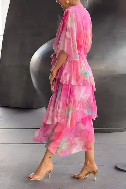 Cassia – Robe Élégante en Mousseline de Soie