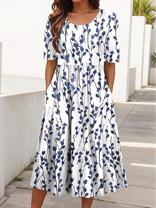 Carline – Robe midi fleurie