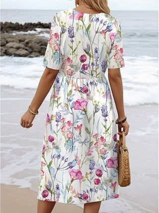 Carline – Robe midi fleurie